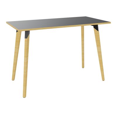 TABLE EVASION L160XP80XH110 CM - STRATIFIE  EP25 MM - PIETEMENT HETRE/METAL