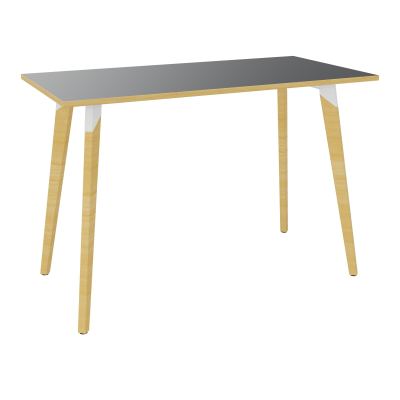TABLE EVASION L160XP80XH110 CM - STRATIFIE  EP25 MM - PIETEMENT HETRE/METAL