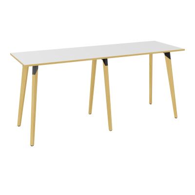TABLE EVASION L240XP80XH110 CM - STRATIFIE HZ EP25 MM - PIETEMENT HETRE/METAL