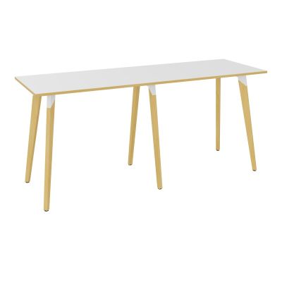 TABLE EVASION L240XP80XH110 CM - STRATIFIE HZ EP25 MM - PIETEMENT HETRE/METAL