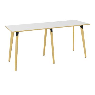TABLE EVASION L240XP80XH110 CM - STRATIFIE HZ EP25 MM - PIETEMENT HETRE/METAL ZP
