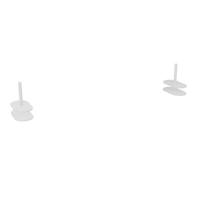 LOT DE 2 PINCES POUR PANNEAUXTWINS H40 CM, FIXATION DOUBLE - SO