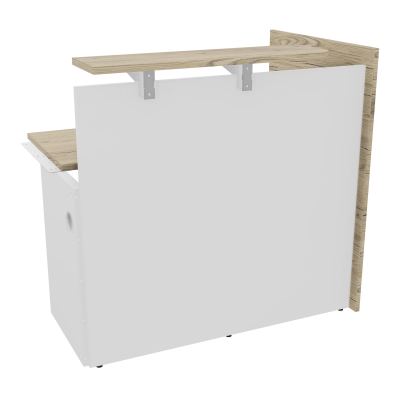 GRETA MOD.HAUT DROIT EXTREM.GCHE. L120XP80XH113,5 PLAN H73,5 VDF LONG A GAUCHE R3 MG