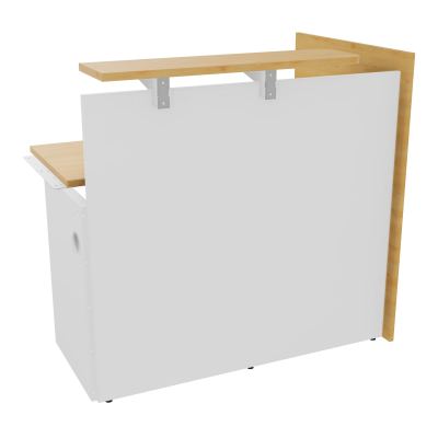 GRETA MOD.HAUT DROIT EXTREM.GCHE. L120XP80XH113,5 PLAN H73,5 VDF LONG A GAUCHE