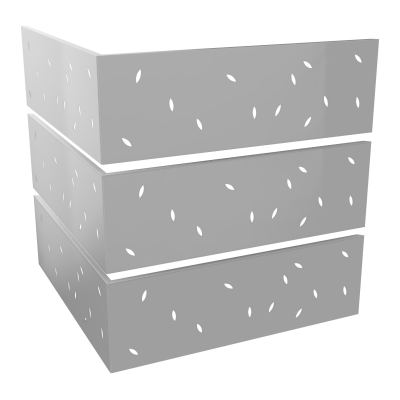 GUEST 6 HABILL.METAL 90° PERFORATIONS FEUILLE SA