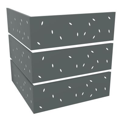 GUEST 6 HABILL.METAL 90° PERFORATIONS FEUILLE SU