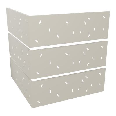 GUEST 6 HABILL.METAL 90° PERFORATIONS FEUILLE