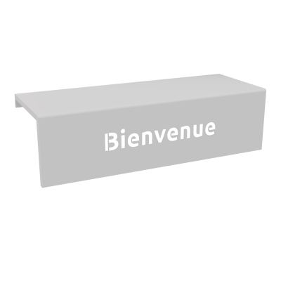 GUEST TABLETTE Bienvenue L100 CM METAL SD