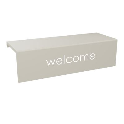GUEST TABLETTE Welcome L100 CM METAL