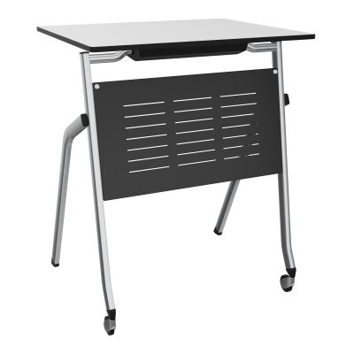 EMI LOT 2 TABLES PLIANTES L600 P500 H755 (1 PLACE/TABLE) STRUCT.4 PIEDS (2 S/ROULET)   MM