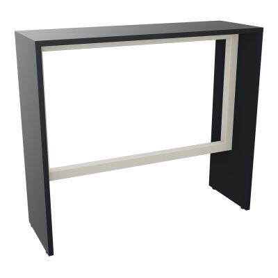 ELISA TABLE L120XP40XH105 PP 2OBT PIEDS MÉLA ÉP25 CADRE MÉTAL REPOSE P.50X50 R9 ZC