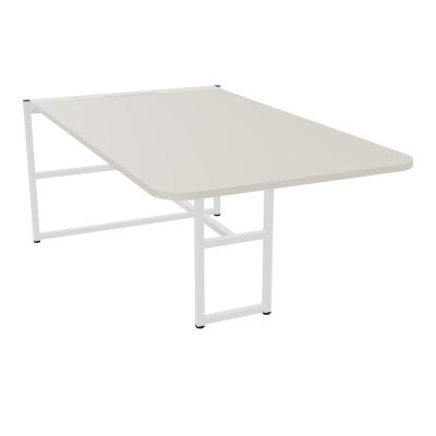 TABLE ALMA H74CM ÉP25 MM L98XP180+GOULOTTE+CAPOT PIVOTANT+GAINE ZIPPÉE LONG 75 CM N5 ZO