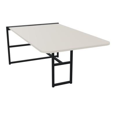 TABLE ALMA H74CM ÉP25 MM L98XP180+GOULOTTE+CAPOT PIVOTANT+GAINE ZIPPÉE LONG 75 CM N5 ZP