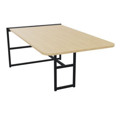 TABLE ALMA H74CM ÉP25 MM L98XP180+GOULOTTE+CAPOT PIVOTANT+GAINE ZIPPÉE LONG 75 CM R1 ZP