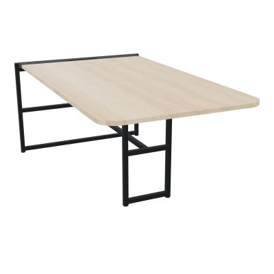 TABLE ALMA H74CM ÉP25 MM L98XP180+GOULOTTE+CAPOT PIVOTANT+GAINE ZIPPÉE LONG 75 CM RZ ZP