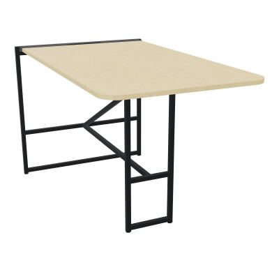 TABLE ALMA H105CM ÉP25 MM L98XP180+GOULOTTE+CAPOT PIVOTANT+GAINE ZIPPÉE LONG 150 CM N8 ZP