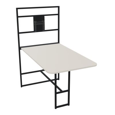 TABLE ALMA H105/H196CM RÉHAUSSE SUPPORT TV ÉP25MM L98XP180+GOULOTTE+CAPOT PIVOTANT+GAINE