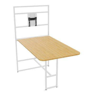 TABLE ALMA H105/H196CM RÉHAUSSE SUPPORT TV ÉP25MM L98XP180+GOULOTTE+CAPOT PIVOTANT+GAINE