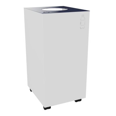 POUBELLE 60L PLASTIQUE BLEU -SUR ROULETTES Z2 SO