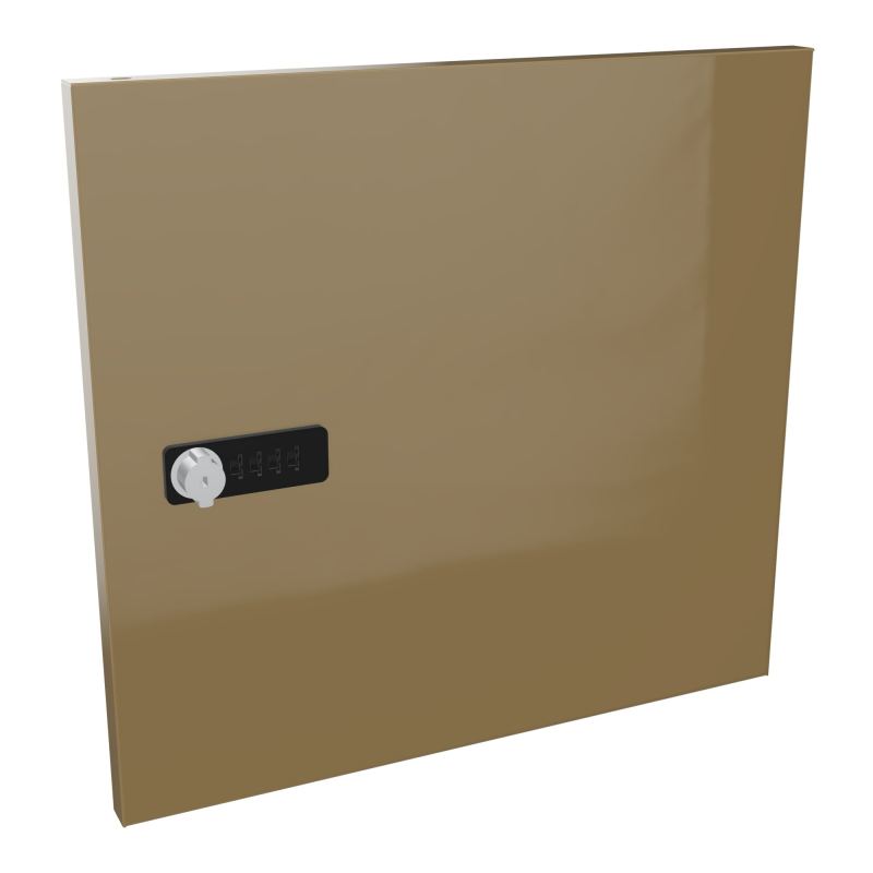CAMILLE PORTE METAL 1 CASE UNIE SANS FENTE COURRIER NEW FERMETURE A CODE  Z3
