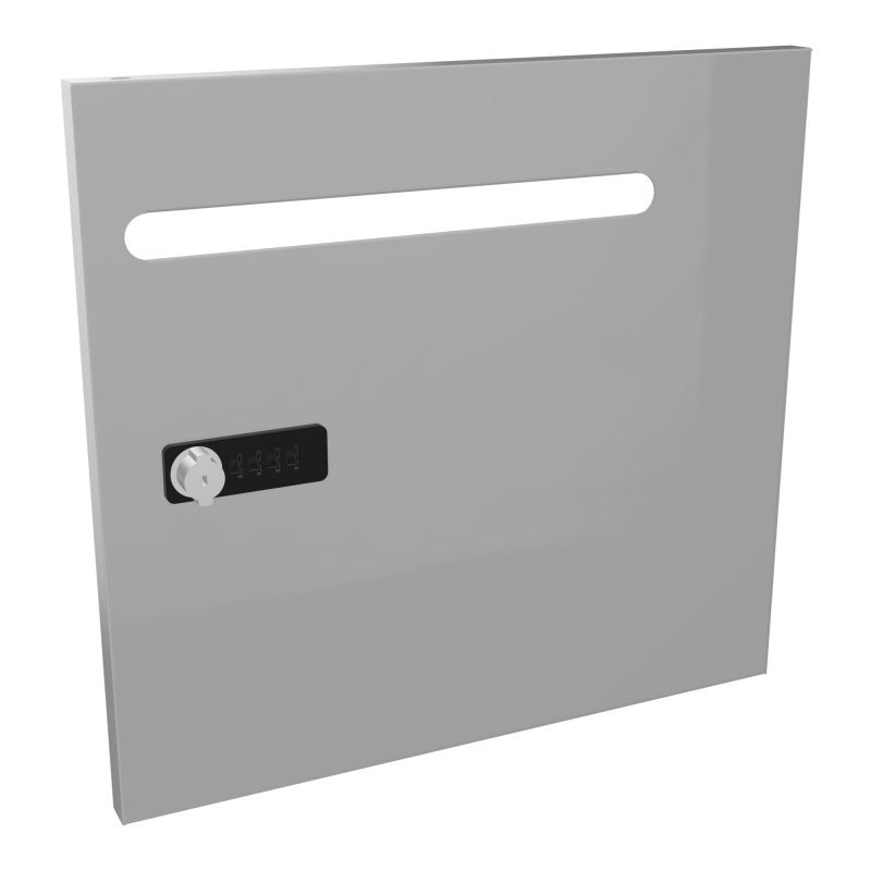 CAMILLE PORTE METAL 1 CASE UNIE AVEC FENTE COURRIER NEW FERMETURE A CODE  SA