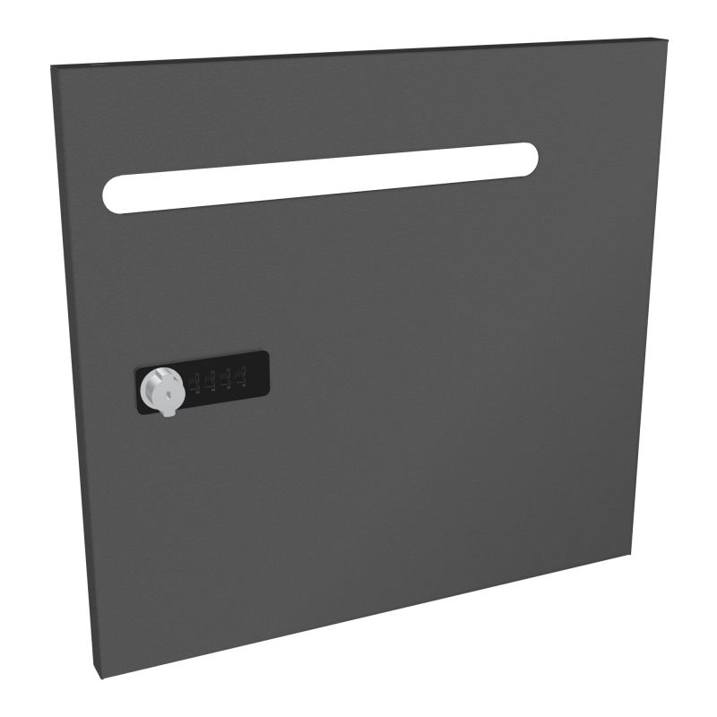 CAMILLE PORTE METAL 1 CASE UNIE AVEC FENTE COURRIER NEW FERMETURE A CODE  SC