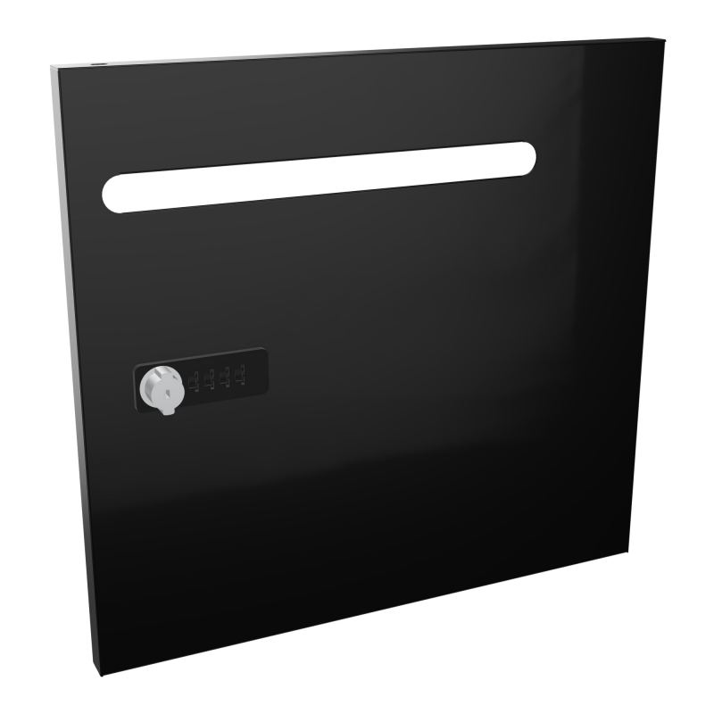CAMILLE PORTE METAL 1 CASE UNIE AVEC FENTE COURRIER NEW FERMETURE A CODE  SG