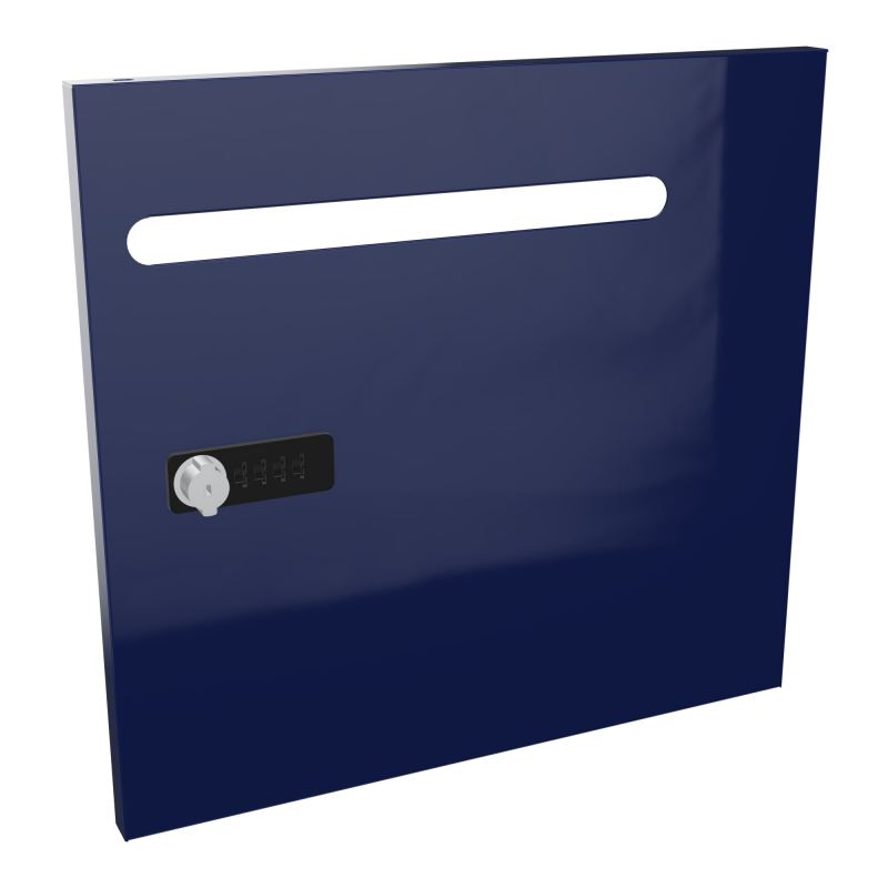 CAMILLE PORTE METAL 1 CASE UNIE AVEC FENTE COURRIER NEW FERMETURE A CODE  X4