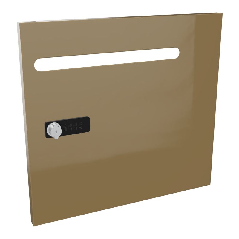 CAMILLE PORTE METAL 1 CASE UNIE AVEC FENTE COURRIER NEW FERMETURE A CODE  Z3