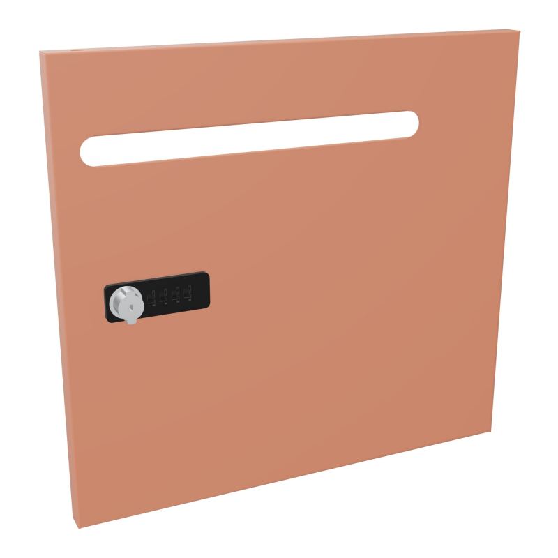 CAMILLE PORTE METAL 1 CASE UNIE AVEC FENTE COURRIER NEW FERMETURE A CODE  Z8