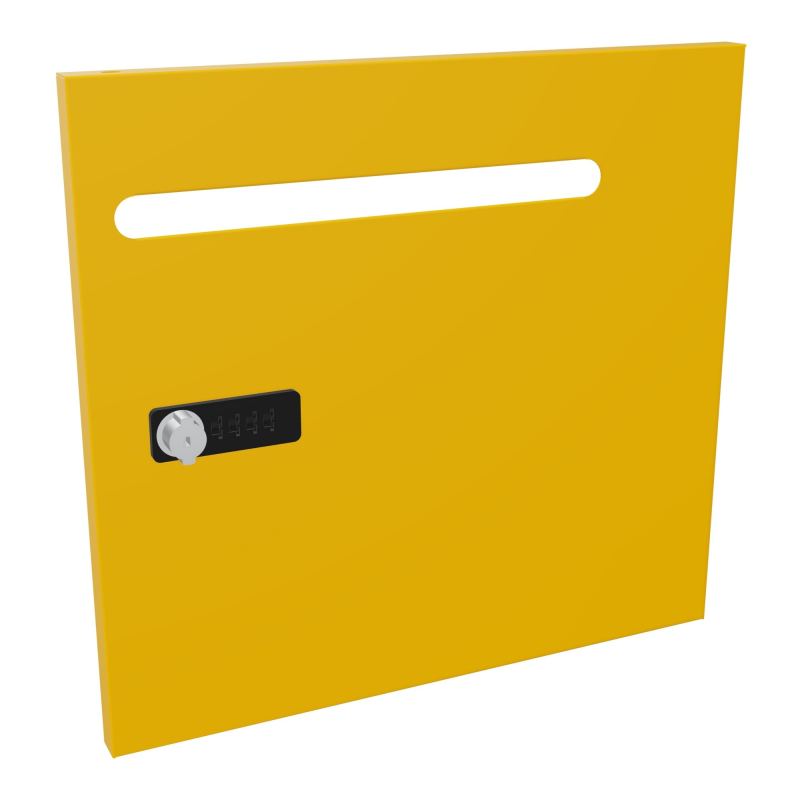 CAMILLE PORTE METAL 1 CASE UNIE AVEC FENTE COURRIER NEW FERMETURE A CODE  Z9