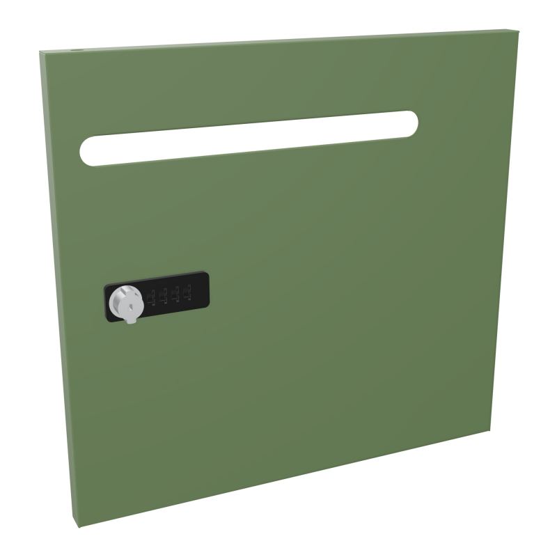 CAMILLE PORTE METAL 1 CASE UNIE AVEC FENTE COURRIER NEW FERMETURE A CODE  ZG