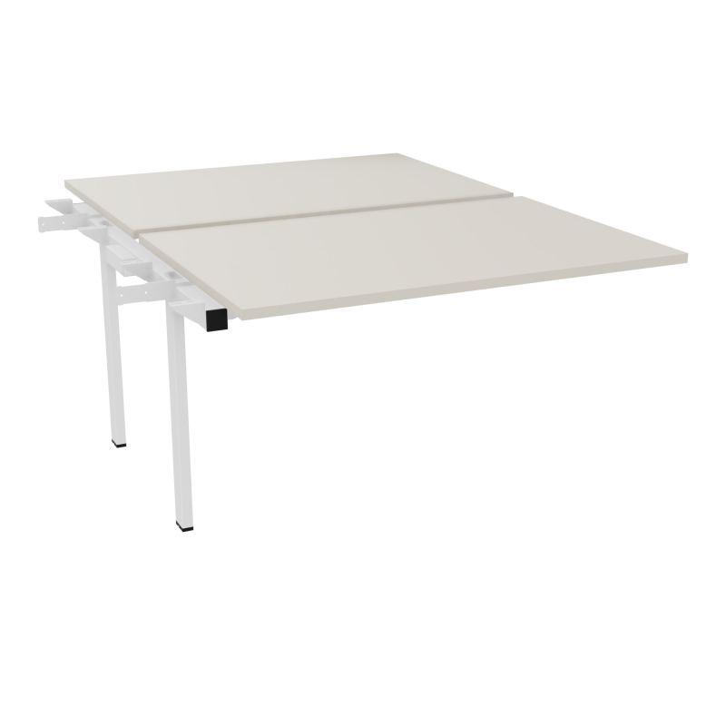 BENCH SUIVANT CONECT L120XP165CM-2 PLAT EP25MM -PIET INTERM. CARRE N5 SO