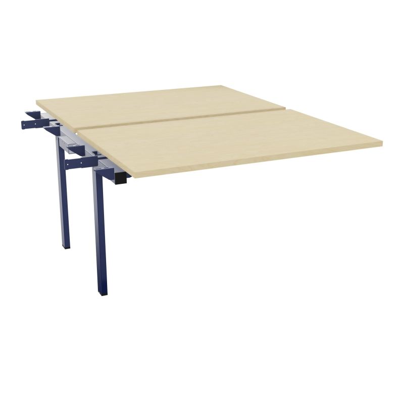BENCH SUIVANT CONECT L120XP165CM-2 PLAT EP25MM -PIET INTERM. CARRE N8 X4