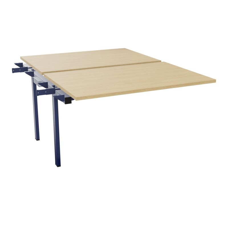BENCH SUIVANT CONECT L120XP165CM-2 PLAT EP25MM -PIET INTERM. CARRE   R1 X4
