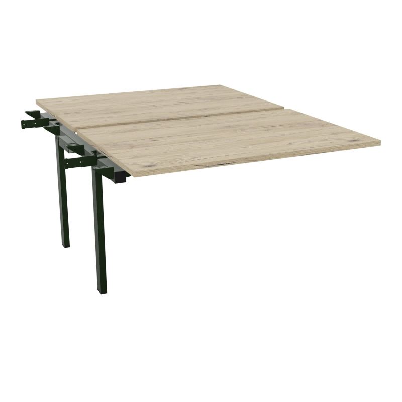BENCH SUIVANT CONECT L120XP165CM-2 PLAT EP25MM -PIET INTERM. CARRE R3 ST