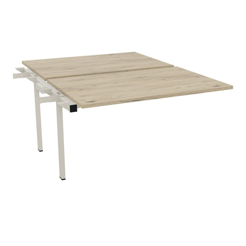 BENCH SUIVANT CONECT L120XP165CM-2 PLAT EP25MM -PIET INTERM. CARRE R3 ZC