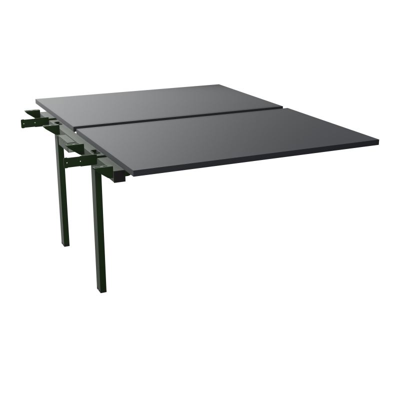 BENCH SUIVANT CONECT L120XP165CM-2 PLAT EP25MM -PIET INTERM. CARRE   R9 ST