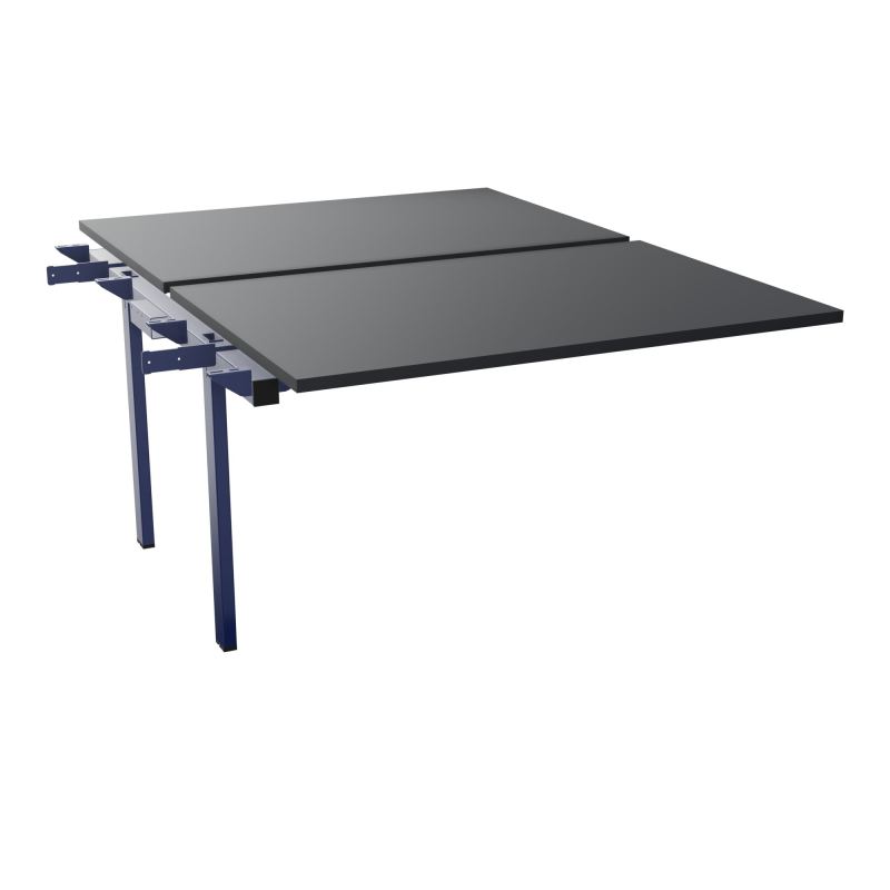 BENCH SUIVANT CONECT L120XP165CM-2 PLAT EP25MM -PIET INTERM. CARRE   R9 X4