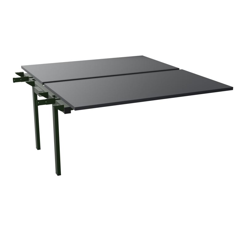 BENCH SUIVANT CONECT L140XP165CM-2 PLAT EP25MM -PIET INTERM. CARRE   R9 ST