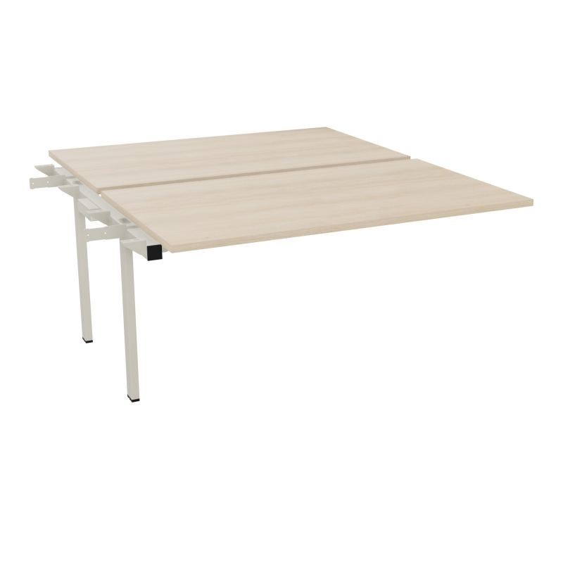 BENCH SUIVANT CONECT L140XP165CM-2 PLAT EP25MM -PIET INTERM. CARRE RZ ZC