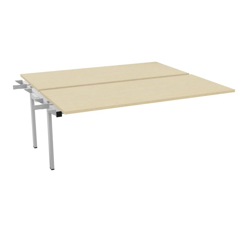 BENCH SUIVANT CONECT L180XP165CM-2 PLAT EP25MM -PIET INTERM. CARRE N8 SA