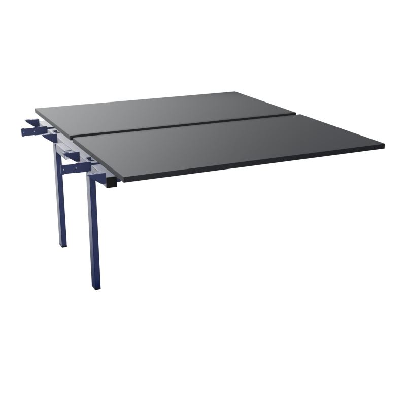 CONECT BENCH SUIVANT L140XP165CM-2 PLAT COULISS EP25MM-PIET INTERM. CARRE R9 X4