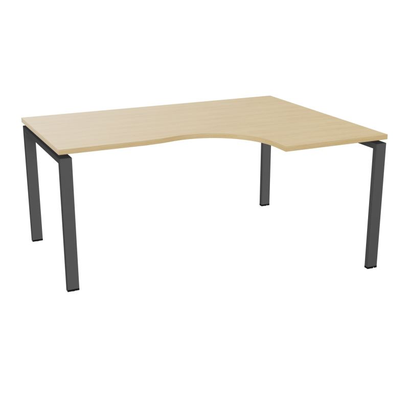 BUR CONECT CPT ASYM 90° RETADTE L160XP120CM-PLAT -PIET ARCHE RECT FX   R1 SC