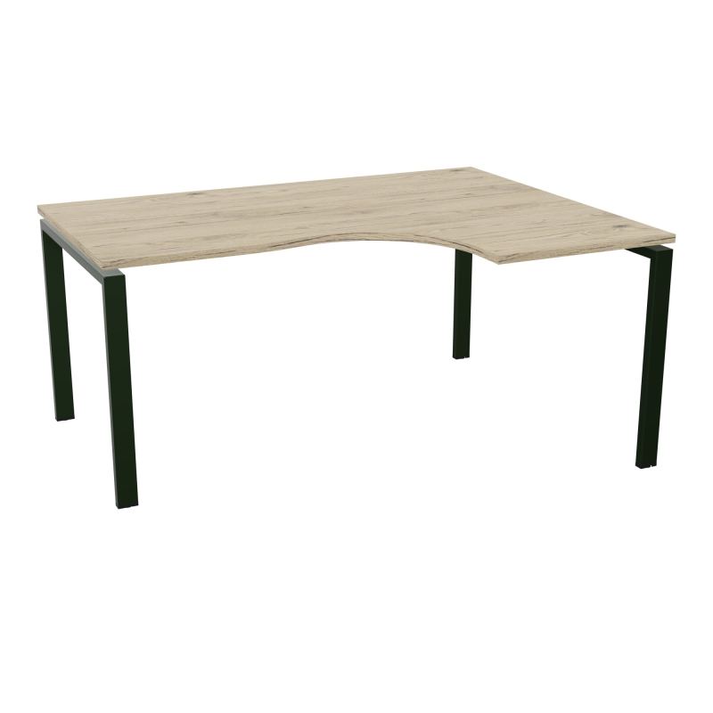 BUR CONECT CPT ASYM 90° RETADTE L160XP120CM-PLAT -PIET ARCHE RECT FX R3 ST