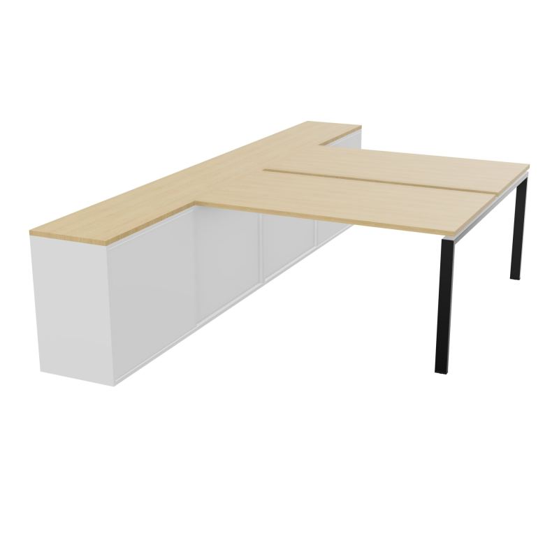CNT 2T BENCH 183x330+RGT HT BUR DBLE FACE PLAT.FIXES 140X80 P.FX RECT.ARCHE R1 SG MG