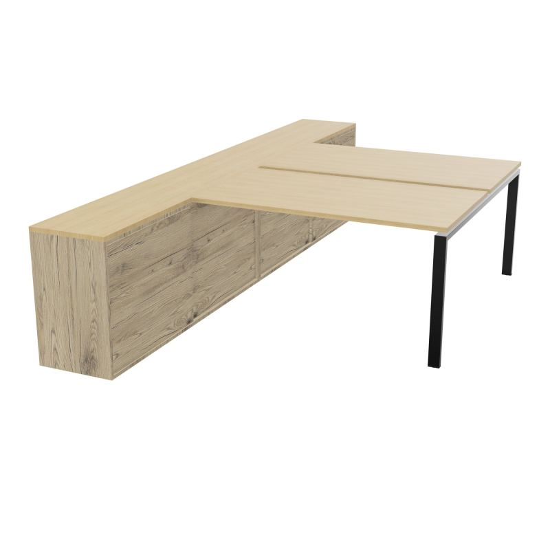 CNT 2T BENCH 183x330+RGT HT BUR DBLE FACE PLAT.FIXES 140X80 P.FX RECT.ARCHE R1 SG R3