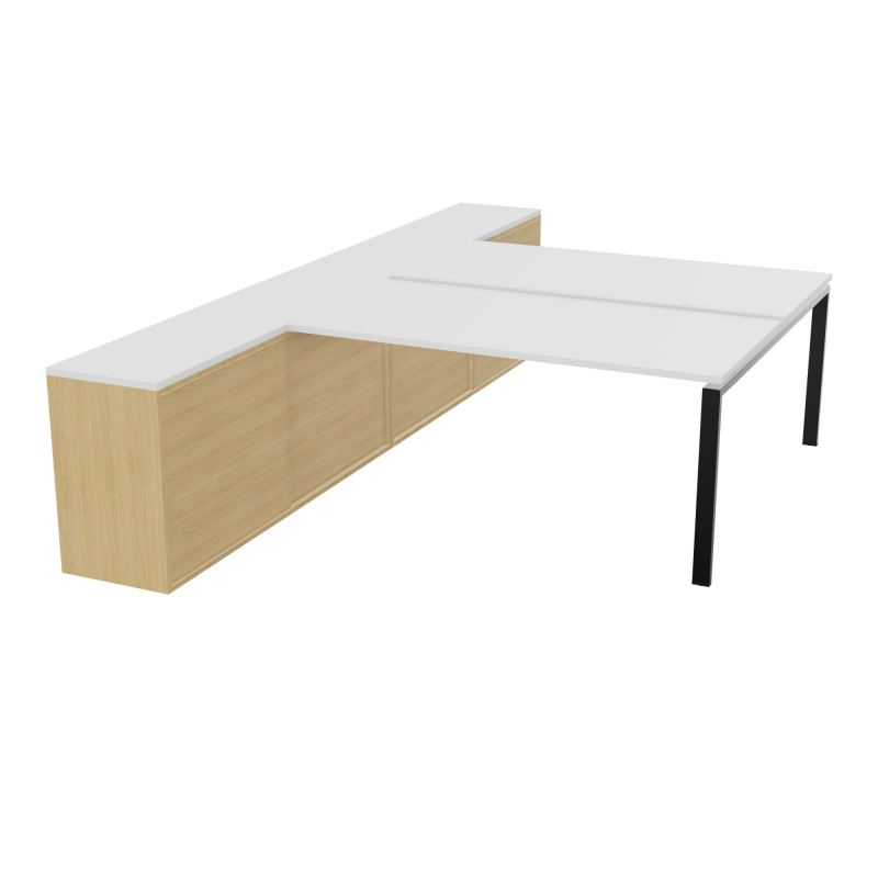 CNT 2T BENCH 203X330+RGT HT BR DBLE FACE PLAT.FIXES 160X80 P.FX RECT.ARCHE MG SG R1