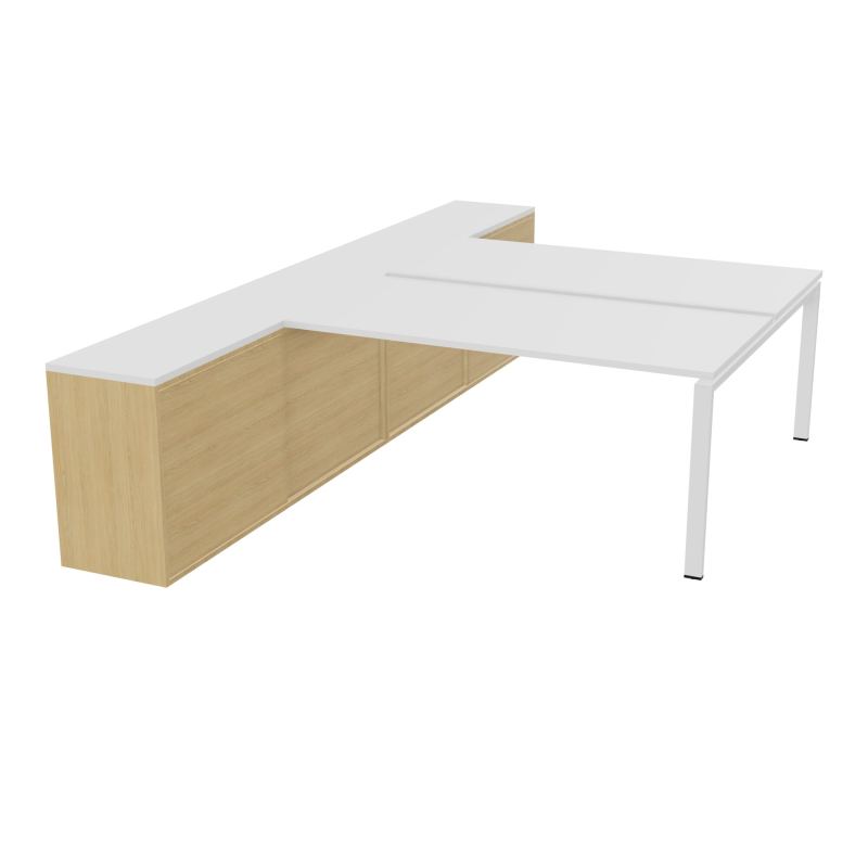 CNT 2T BENCH 203X330+RGT HT BR DBLE FACE PLAT.FIXES 160X80 P.FX RECT.ARCHE MG SO R1