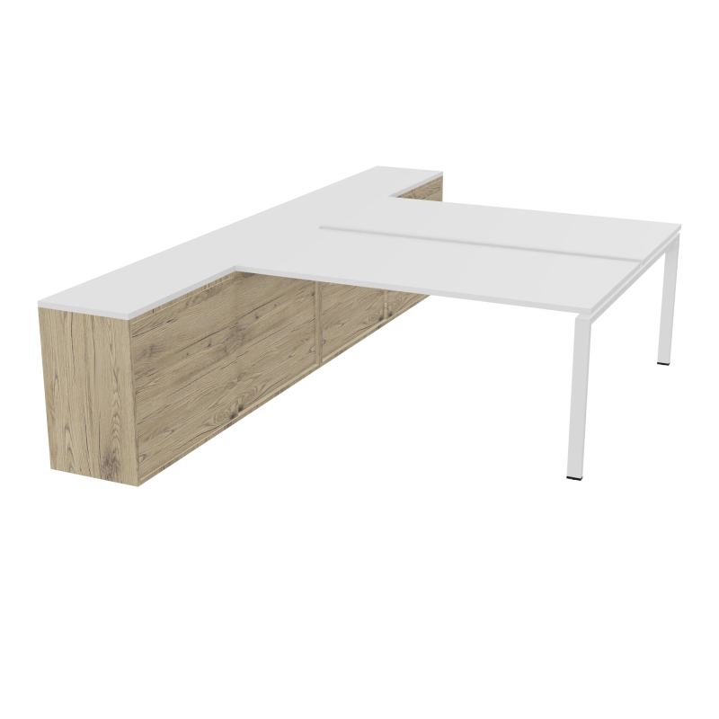 CNT 2T BENCH 203X330+RGT HT BR DBLE FACE PLAT.FIXES 160X80 P.FX RECT.ARCHEMG SO R3